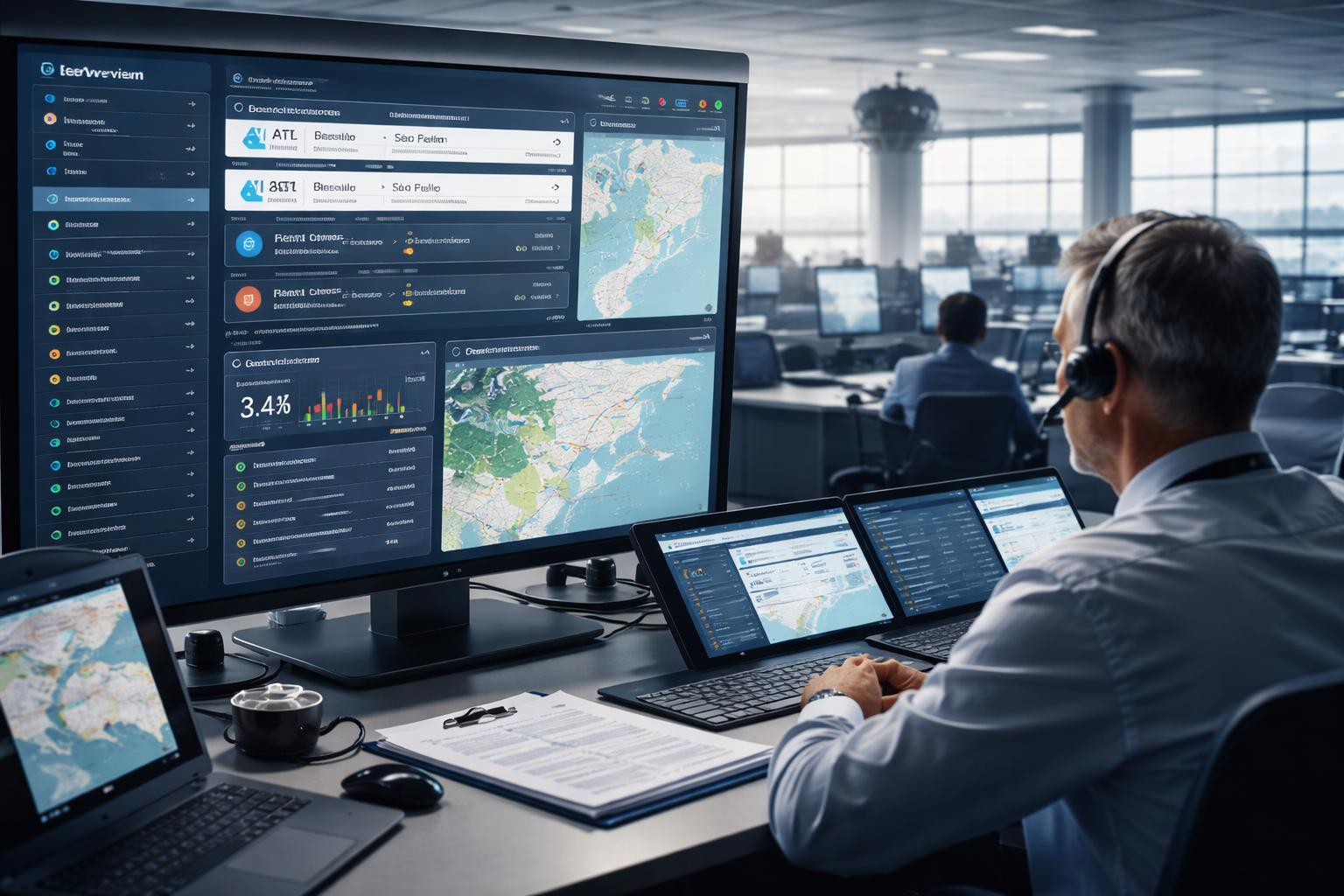 Dashboard de Gestão Operacional - Frota e Voos SIGAERO